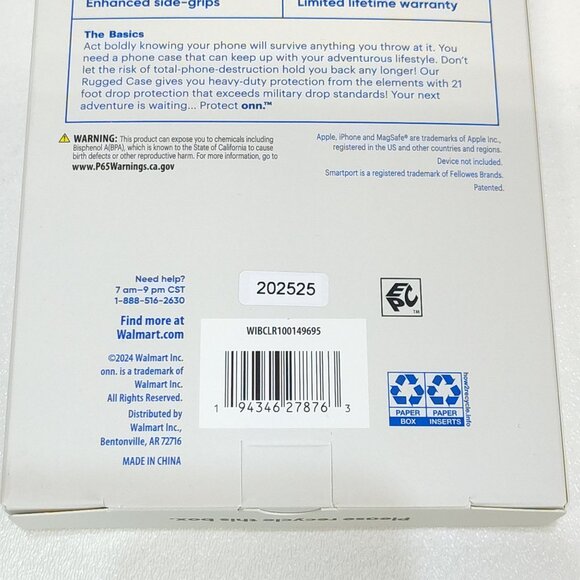 Protect Onn iPhone 16 Pro Max MagSafe Compatible Rugged Case 21' Drop Tested NIB - Picture 4 of 4